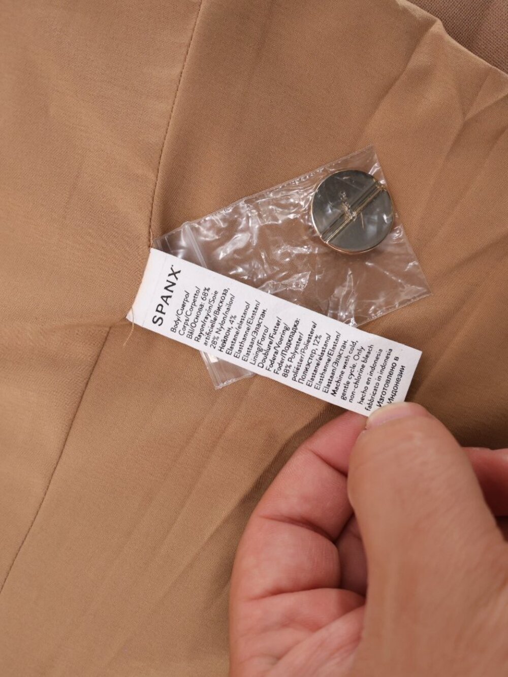 NWT Spanx jacket Womens small Perfect Asymmetrical Tailored Blazer Toffee 20773R - Picture 13 of 16
